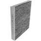 High performance cabin air filter C38224 with activated carbon pleated media, US stock free shipping, 1-pack promotional packaging.

