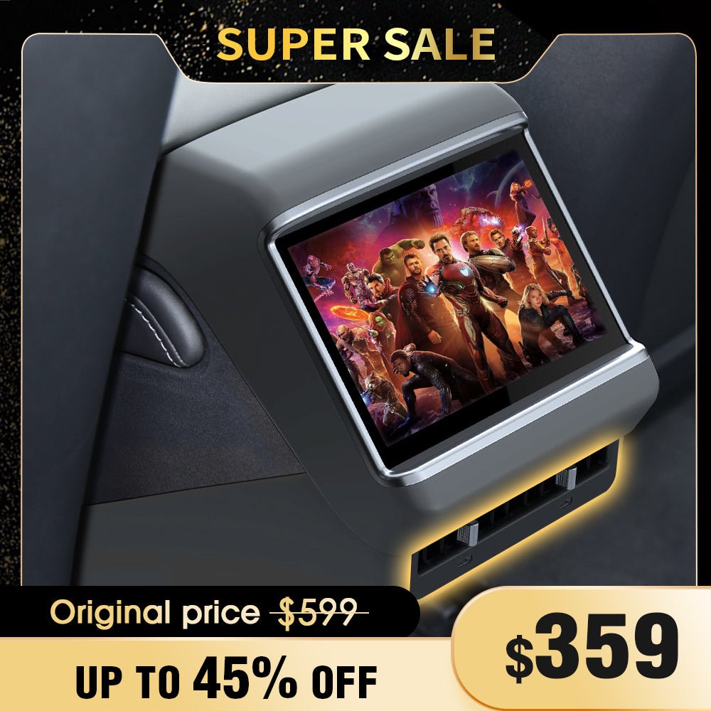 7.5" Tesla Model 3 & Y Rear Entertainment Display With Enlarged Air Outlet (Version 3)