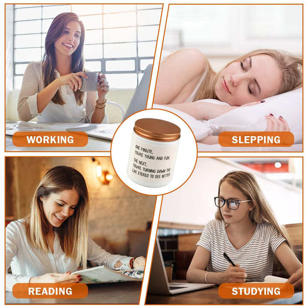 Funny Series Aromatherapy Car Candle | Premium Lavender Gift