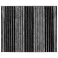 High performance cabin air filter C38224 with activated carbon pleated media, US stock free shipping, 1-pack promotional packaging.

