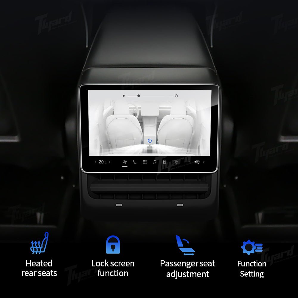 8 - inch Full HD 4G Android Rear Entertainment Display for Tesla Model 3/Y Multi - function Control Smart Rear Seat Entertainment System | Tlyard