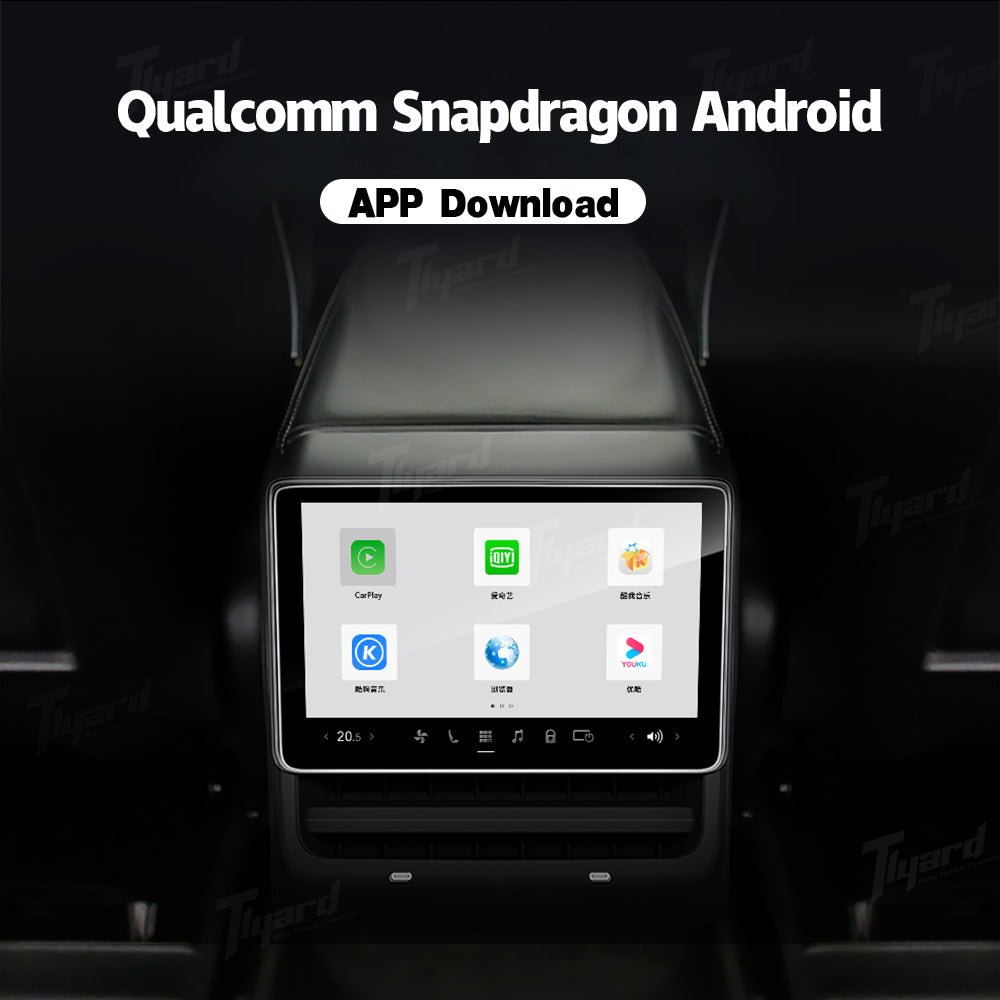 8 - inch Full HD 4G Android Rear Entertainment Display for Tesla Model 3/Y Multi - function Control Smart Rear Seat Entertainment System | Tlyard