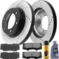 Front Brake Rotors and Ceramic Pads for 2005 - 2020 Toyota Tacoma FJ Cruiser