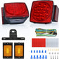 LED Trailer Tail Light Kit with Wiring Harness Submersible Round