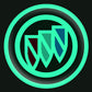 Vehicle emblem sticker Night glow 2 pcs
