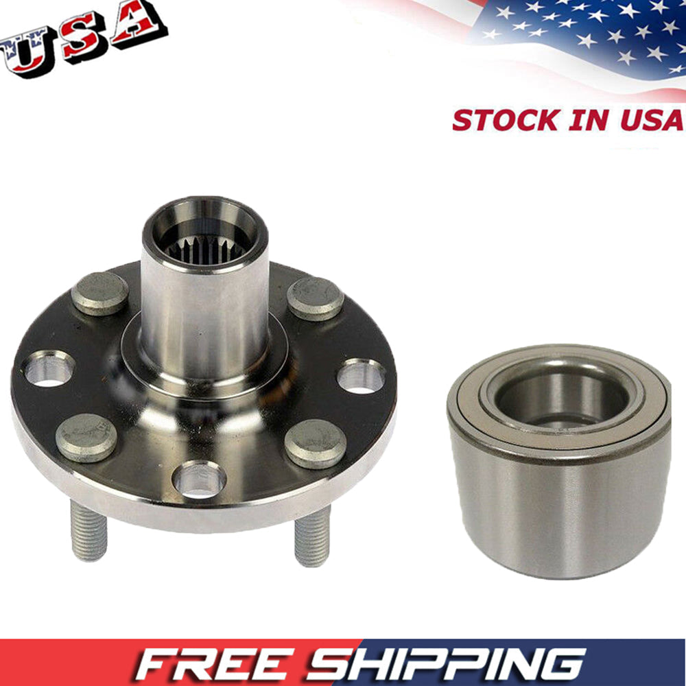 Front Wheel Bearing Fit Toyota Celica Toyota Corolla Toyota Matrix, Pontiac Vibe Hub Bearing w/5 Lugs, 930 406 510070 (2 Pack)