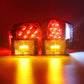 LED Trailer Tail Light Kit with Wiring Harness Submersible Round