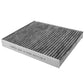High performance cabin air filter C38224 with activated carbon pleated media, US stock free shipping, 1-pack promotional packaging.

