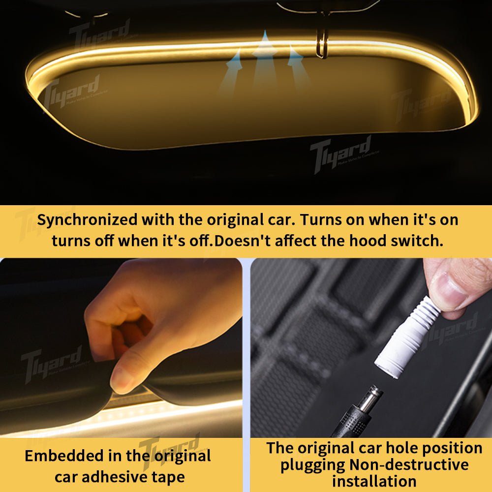 Ambient Light for Model 3/Y/S/X/Highland Frunk (Upgraded Magnetic Version)