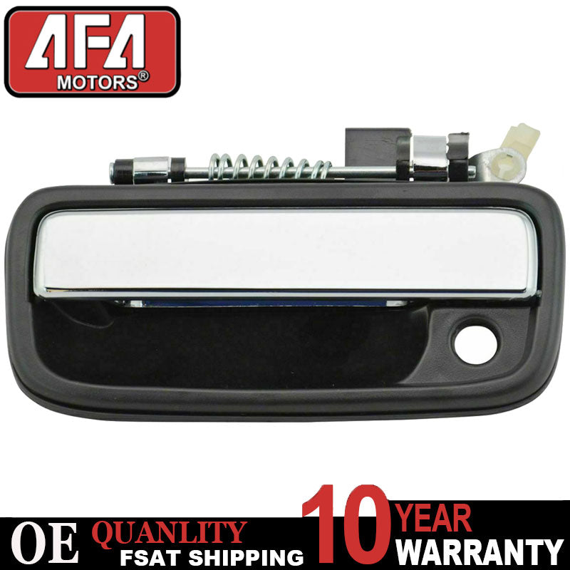 Toyota Tacoma Front Left Door Handle - Black & Chrome Exterior Driver Side

