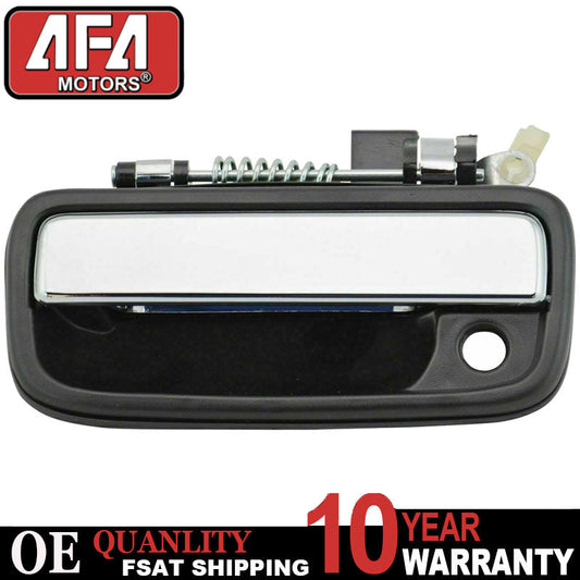 Toyota Tacoma Front Left Door Handle - Black & Chrome Exterior Driver Side

