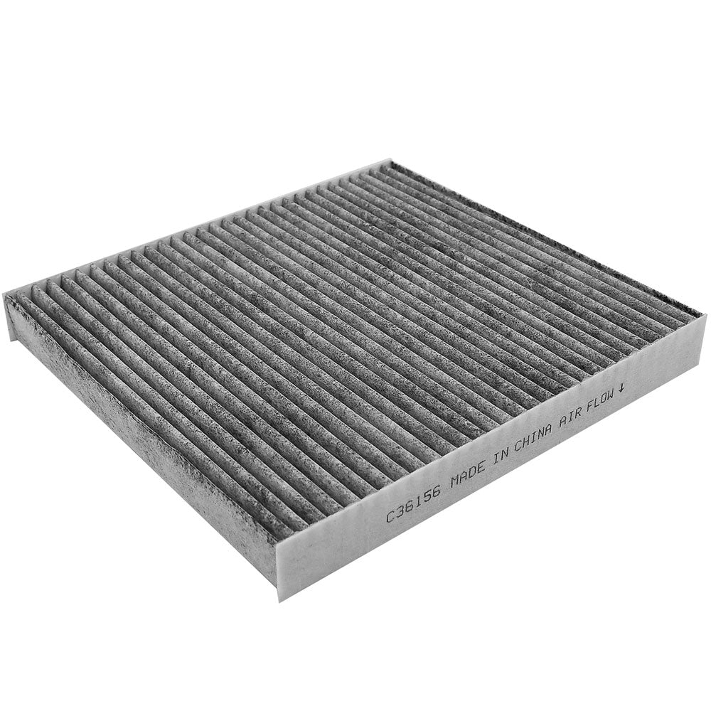 C36156 cabin air filter, 1-pack high performance activated carbon media, US stock free shipping promotional packaging.

