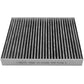 High performance cabin air filter C38224 with activated carbon pleated media, US stock free shipping, 1-pack promotional packaging.

