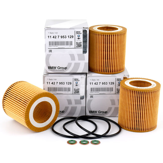 BMW 130I 325XI 535XI 740LI X5 X6 Z4 M3 Genuine BMW Engine Oil Filter 3 Pack