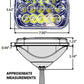 DUAL 7x6 5X7 LED HEADLIGHT LIGHT BULB CRYSTAL SEALED BEAM HEADLAMP 4500LM Pair - AFA-Motors