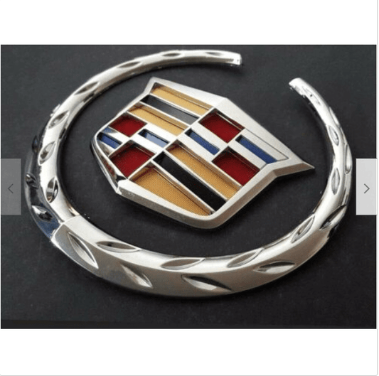 Cadillac Front Grille Emblem 6" Chrome Badge Hood Logo Replacement