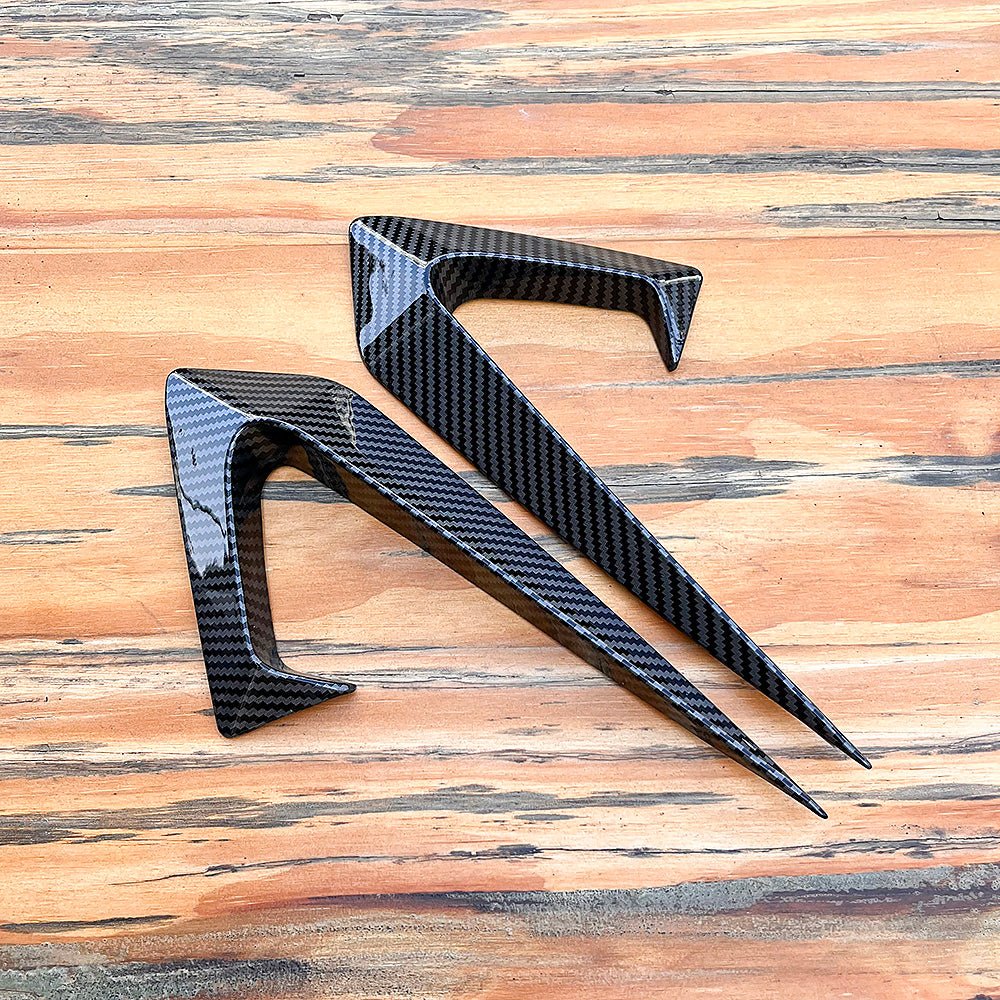Carbon Fiber Coated Camera Frame Decoration For 2017 - 2023 Model 3