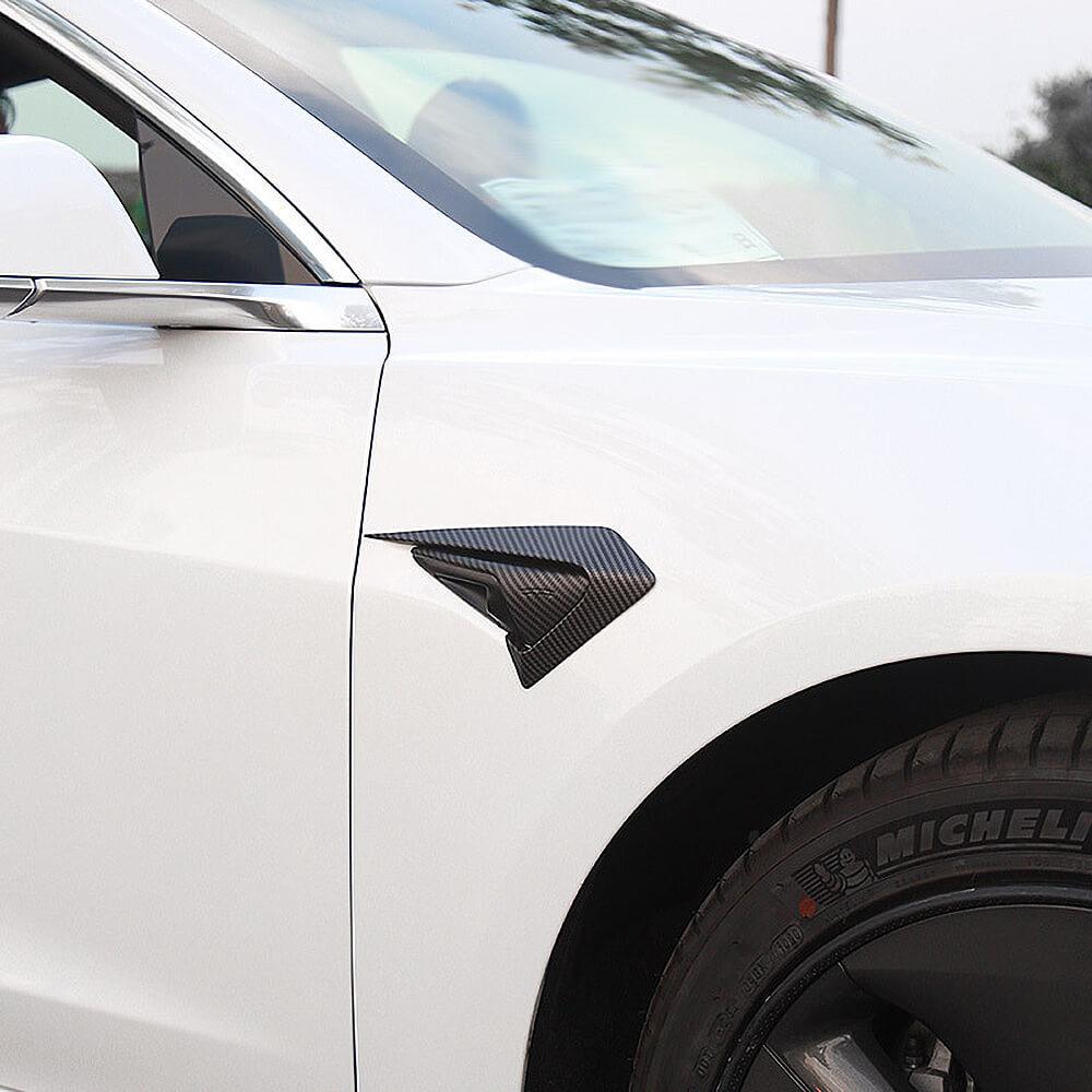 Carbon Fiber Coated Camera Frame Decoration For 2017 - 2023 Model 3