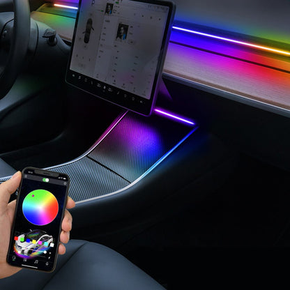 Center Console + Dashboard Ambient Light for 2021 - 2023 Tesla Model 3/Y Interior Light | Tlyard