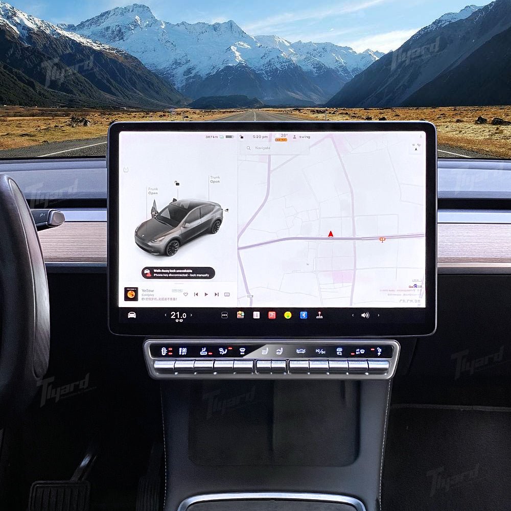 Center Console Physical Control Button Multi - function For Tesla Model 3 & Y Highland