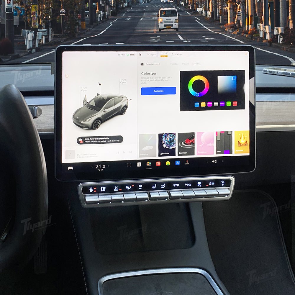 Center Console Physical Control Button Multi - function For Tesla Model 3 & Y Highland