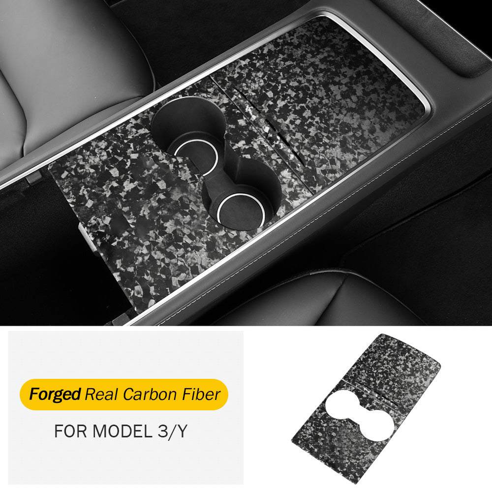 Center Console Real Carbon Fiber For 2017 - 2024 Tesla Model 3/ Y