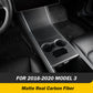 Center Console Real Carbon Fiber For 2017 - 2024 Tesla Model 3/ Y