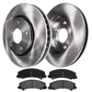Chevrolet Impala 2006 - 2013 Front Drilled Slotted Brake Rotors & Pads Kit