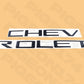 Chevy Silverado 1500 Tailgate Letters Black Emblem 2019 - 2025