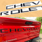 Chevy Silverado 1500 Tailgate Letters Black Emblem 2019 - 2025