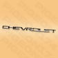 Chevy Silverado 1500 Tailgate Letters Black Emblem 2019 - 2025