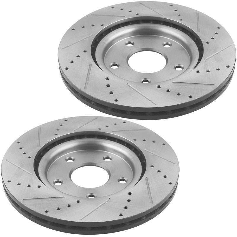 Chrysler Town & Countr 2012 - 2016 Front Brake Rotors and Brake Pads Kits