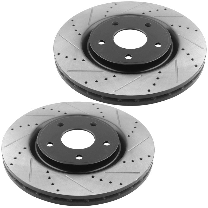 Chrysler Town & Countr 2012 - 2016 Front Brake Rotors and Brake Pads Kits
