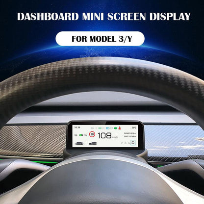 Dashboard Mini Screen Heads Up Display For Tesla Model 3 & Y