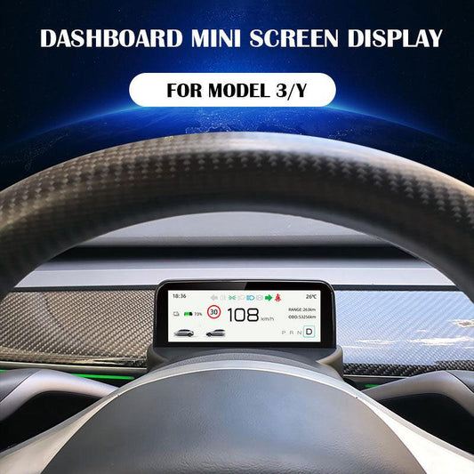 Dashboard Mini Screen Heads Up Display For Tesla Model 3 & Y