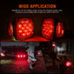 LED Trailer Tail Light Kit with Wiring Harness Submersible Round