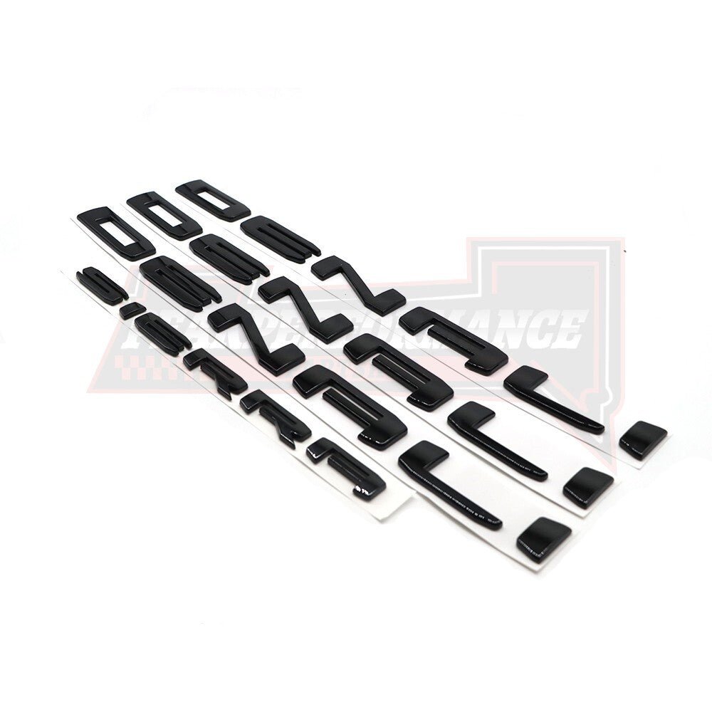 Denali Gloss Black Emblem Letters 4PCS Sierra Truck Upgrade