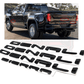 Denali Gloss Black Emblem Letters 4PCS Sierra Truck Upgrade
