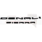 Denali Gloss Black Emblem Letters 4PCS Sierra Truck Upgrade