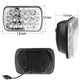 DUAL 7x6 5X7 LED HEADLIGHT LIGHT BULB CRYSTAL SEALED BEAM