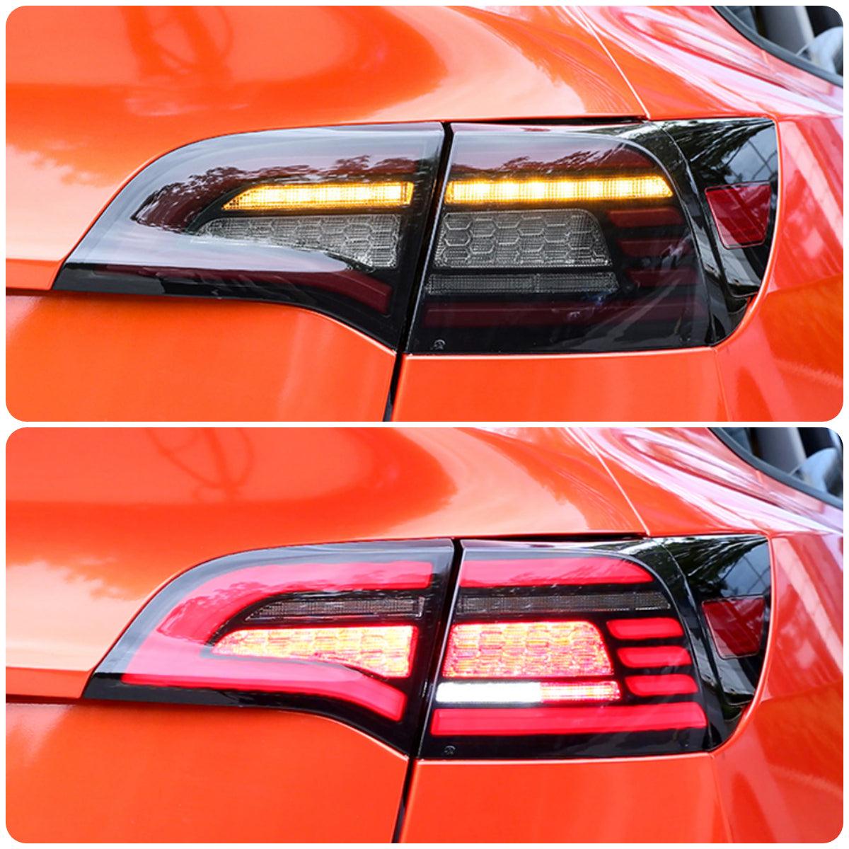 Dynamic Car LED Taillights Hawkeye Design For Tesla Model 3 & Y