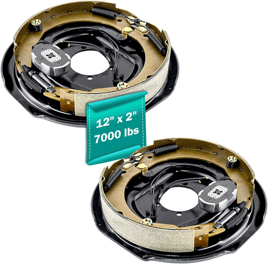 Electric Brake Kit 12" x 2" 7000 lbs Electric Trailer Brake Assembly