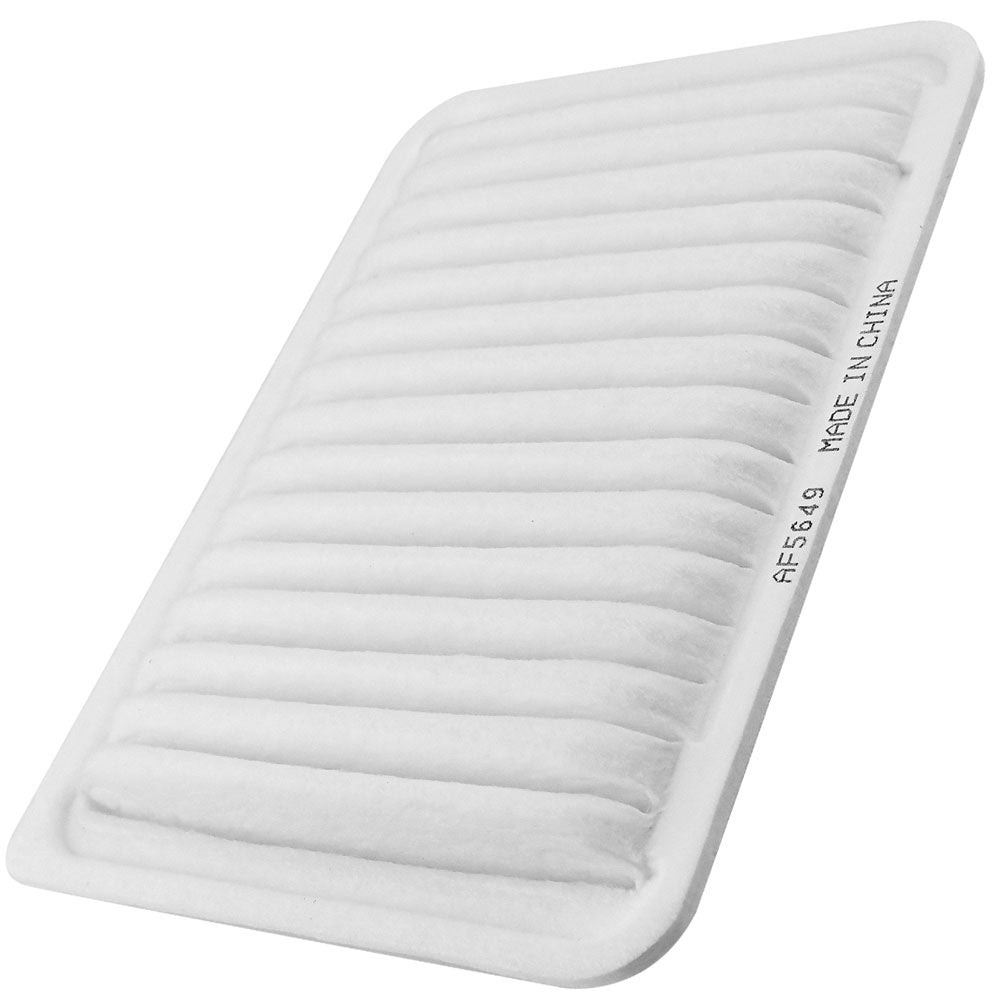 REPCOAUTO AF5649 engine air filter with pleated media, 3-warranty coverage, free shipping promotional packaging.


