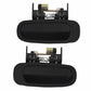 Front And Rear Exterior Black Textured Door Handle For