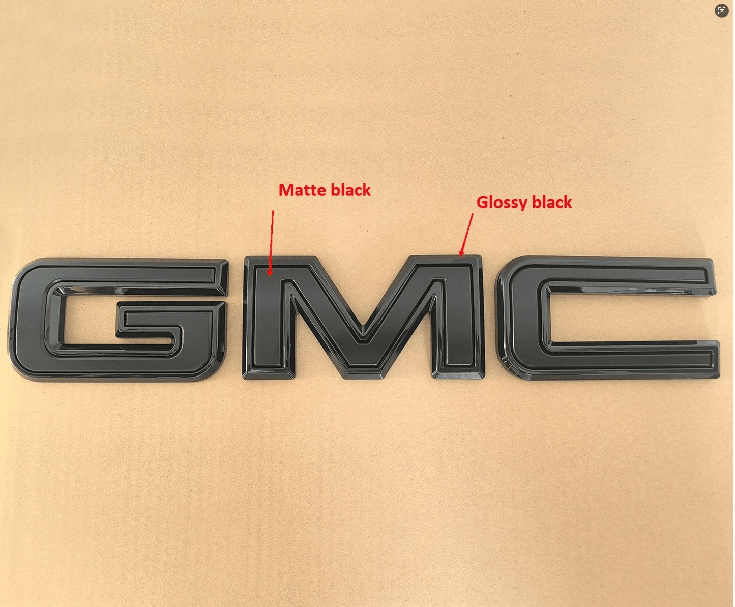 GMC Black Front Grille Emblem Replacement Sierra Yukon Canyon