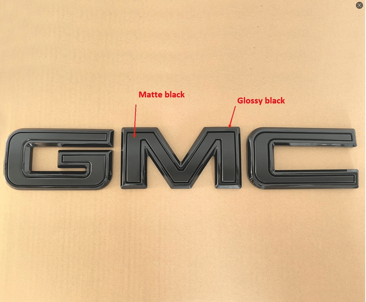 GMC Black Front Grille Emblem Replacement Sierra Yukon Canyon