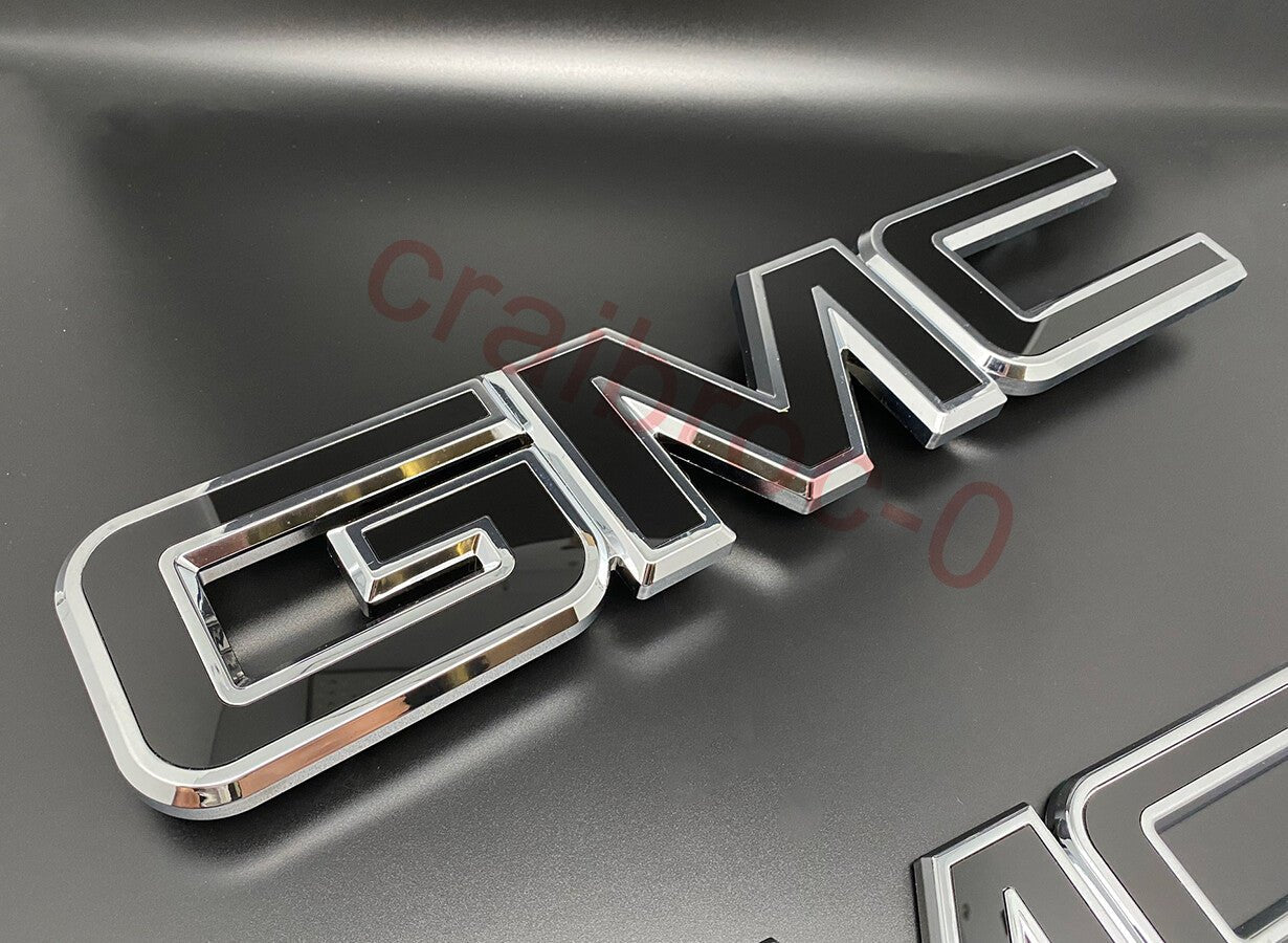GMC Sierra Emblem Set 2PCS 2015 - 2019 Grille & Tailgate Badge