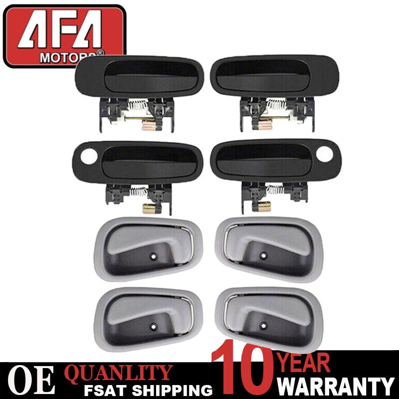 Inside Outside Front And Rear Black Door Handles For Chevy