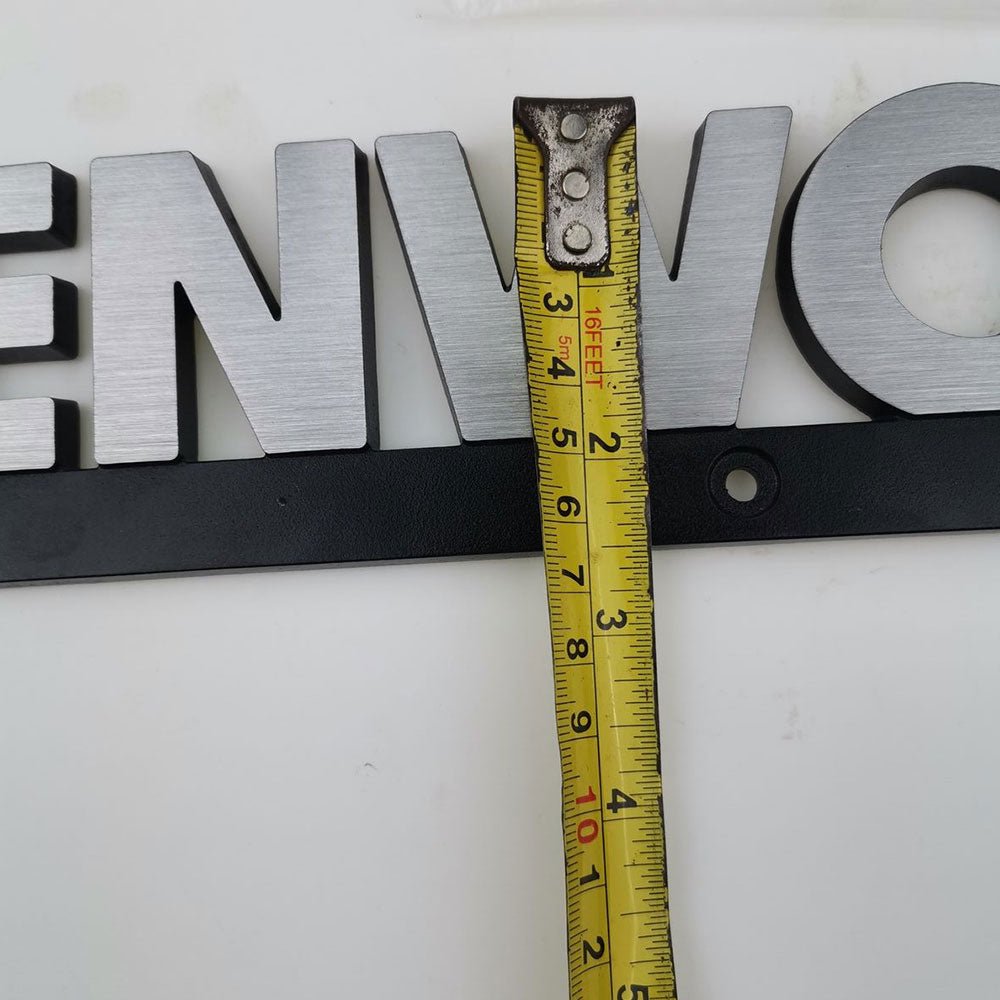 Kenworth Emblem Plate Metal Nameplate Chrome K2811348