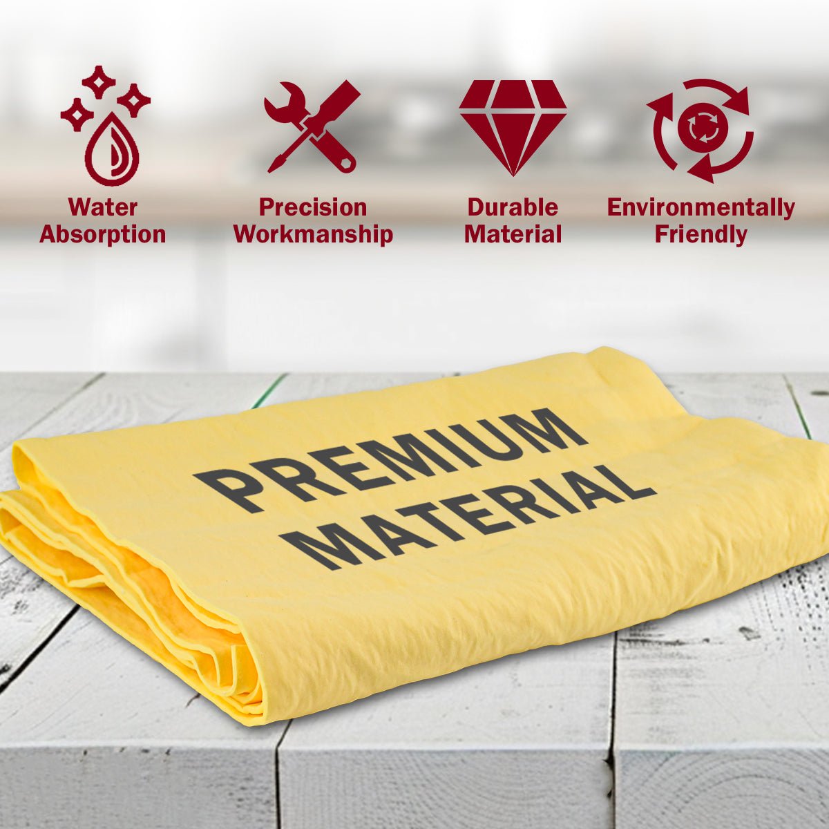 Large 26x17" PVA Chamois Car Drying Towel | Professional